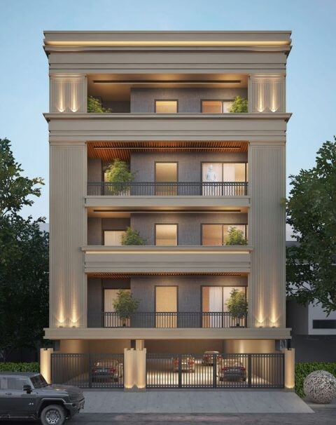 elivation parking plus four floors